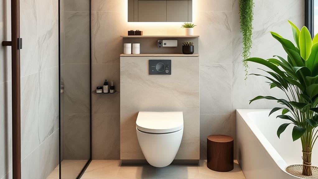 1000mm Combination Vanity Unit: Toilet & Sink Unit