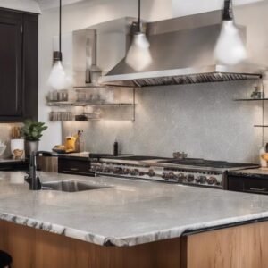 black quartz kitchen countertops
