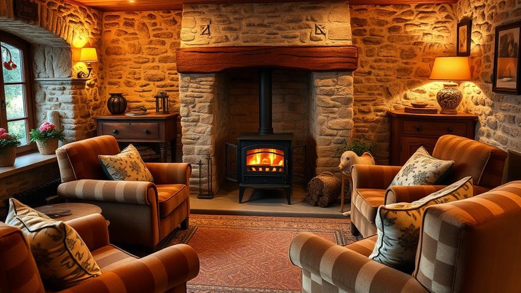 15 Marvelous Living Rooms With Log Burners