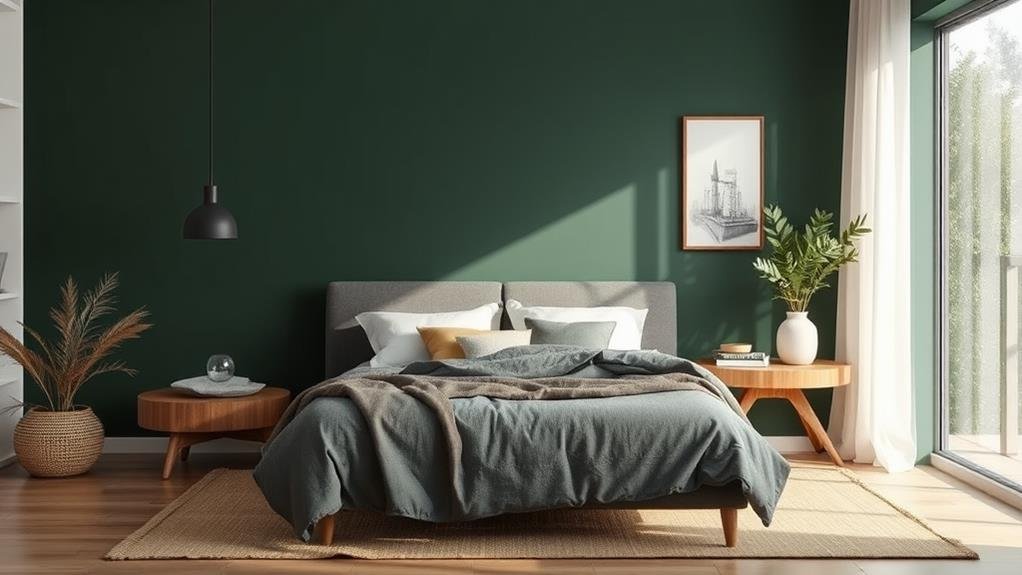15 Modern Dark Green Bedroom Ideas