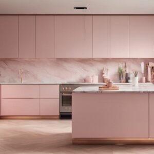 elegant pink kitchen inspiration