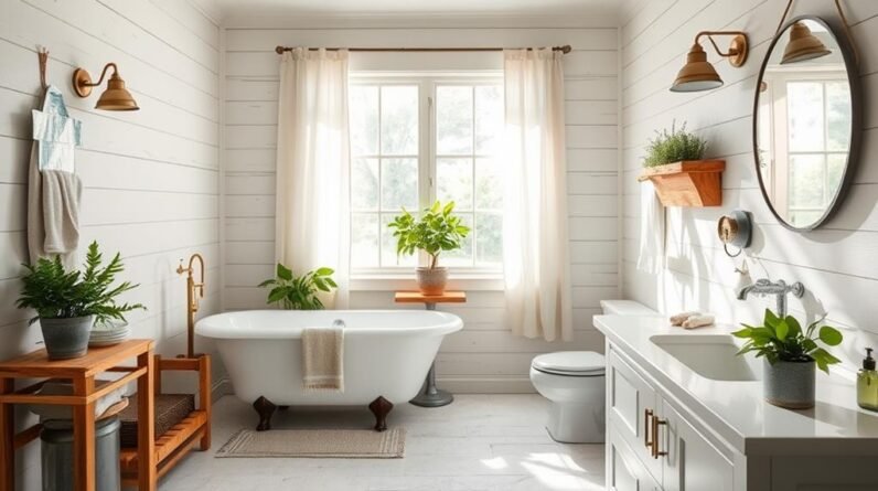 inspiring farmhouse bathroom designs