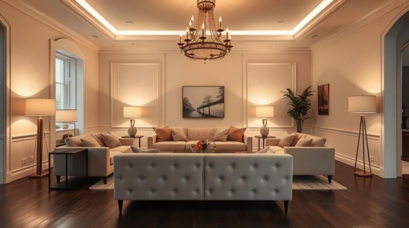 optimal living room illumination