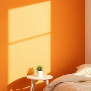 orange bedroom wall combinations