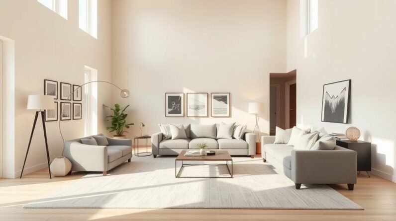 sleek minimalist living room ideas