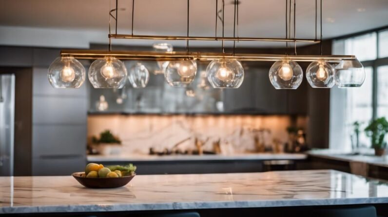 statement making kitchen island lighting