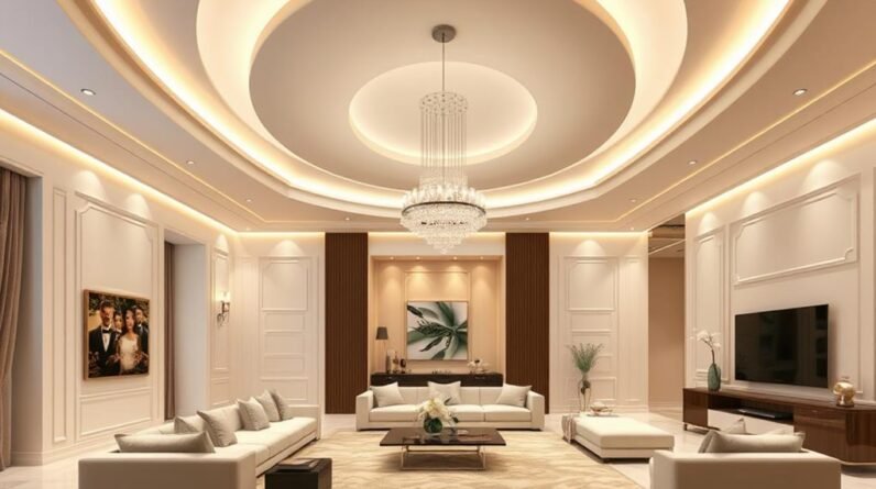 stylish living room ceilings
